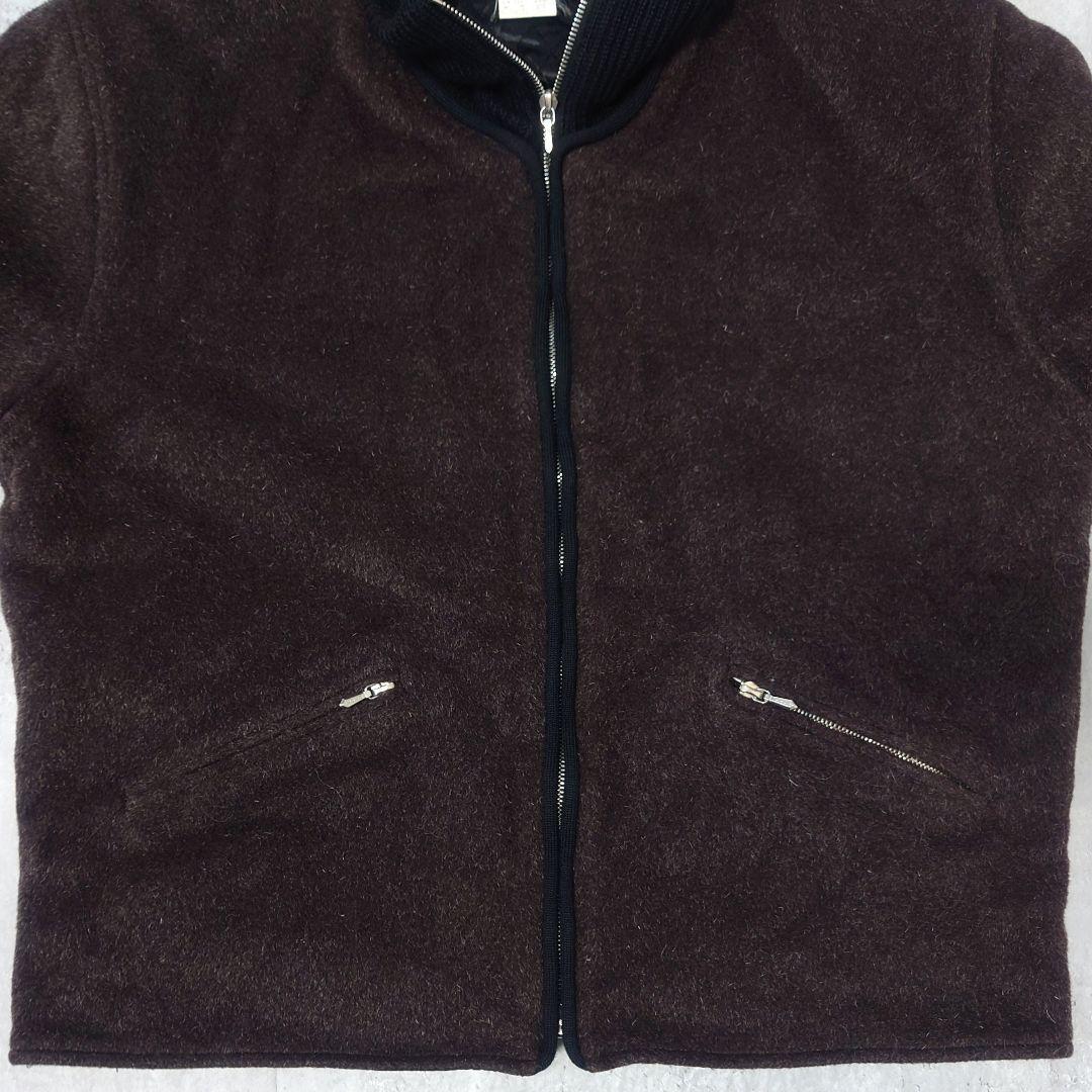 【名作】アニエスベーオム ウール モヘヤ ジップブルゾン 八の字 riri