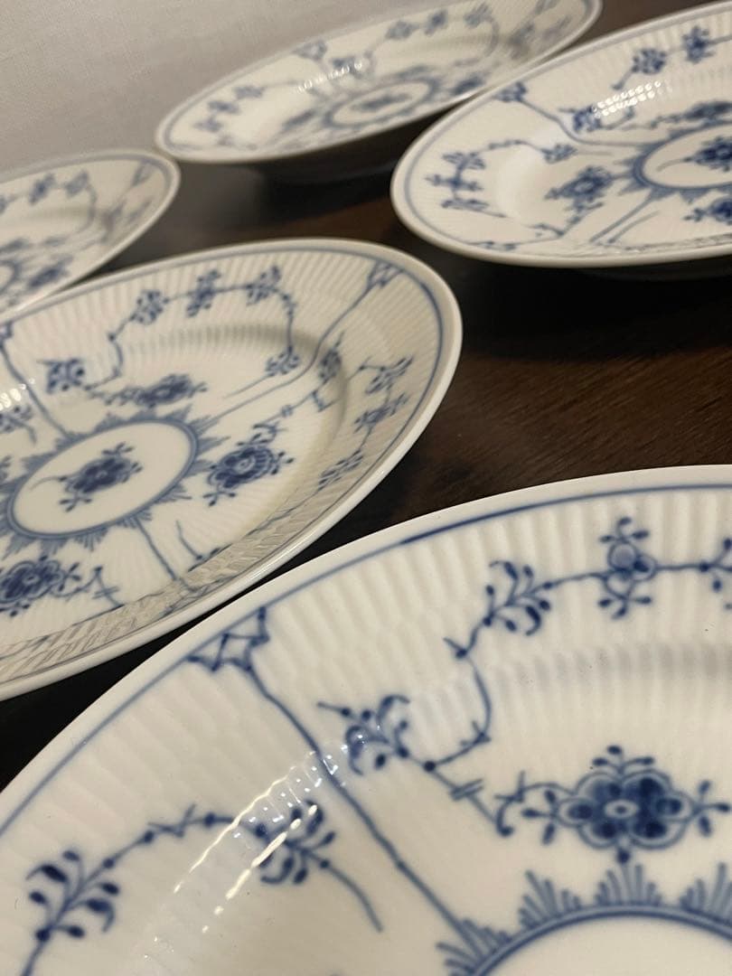 ロイヤルコペンハーゲン ブルーレット プレイン 19cm 6枚セット