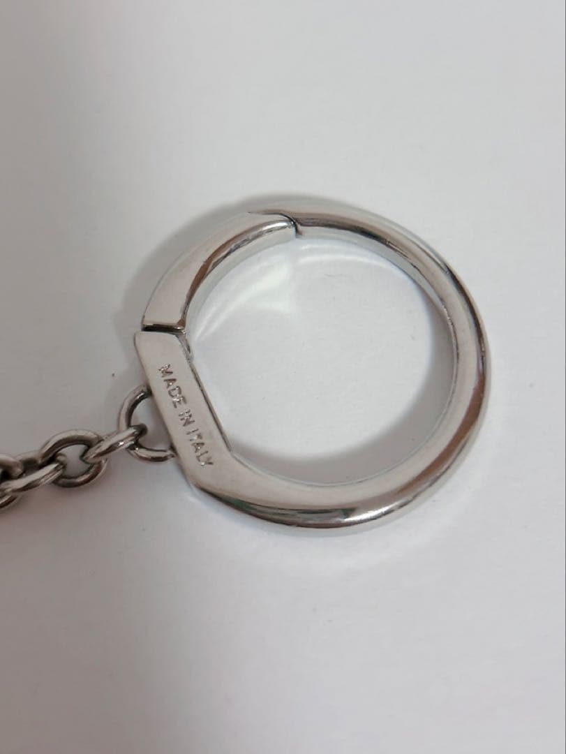 Christian Dior キーホルダー サイコロ　ダイス シルバー男女兼用