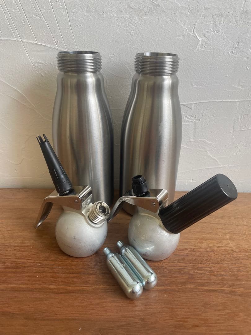 【2本セット】KAYSER ホイップディスペンサー 0.5L＋ミニガスボンベ付き