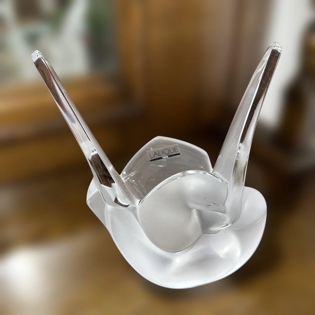LALIQUE ラリック　花瓶　France 帝国ホテル　鳩　鳥