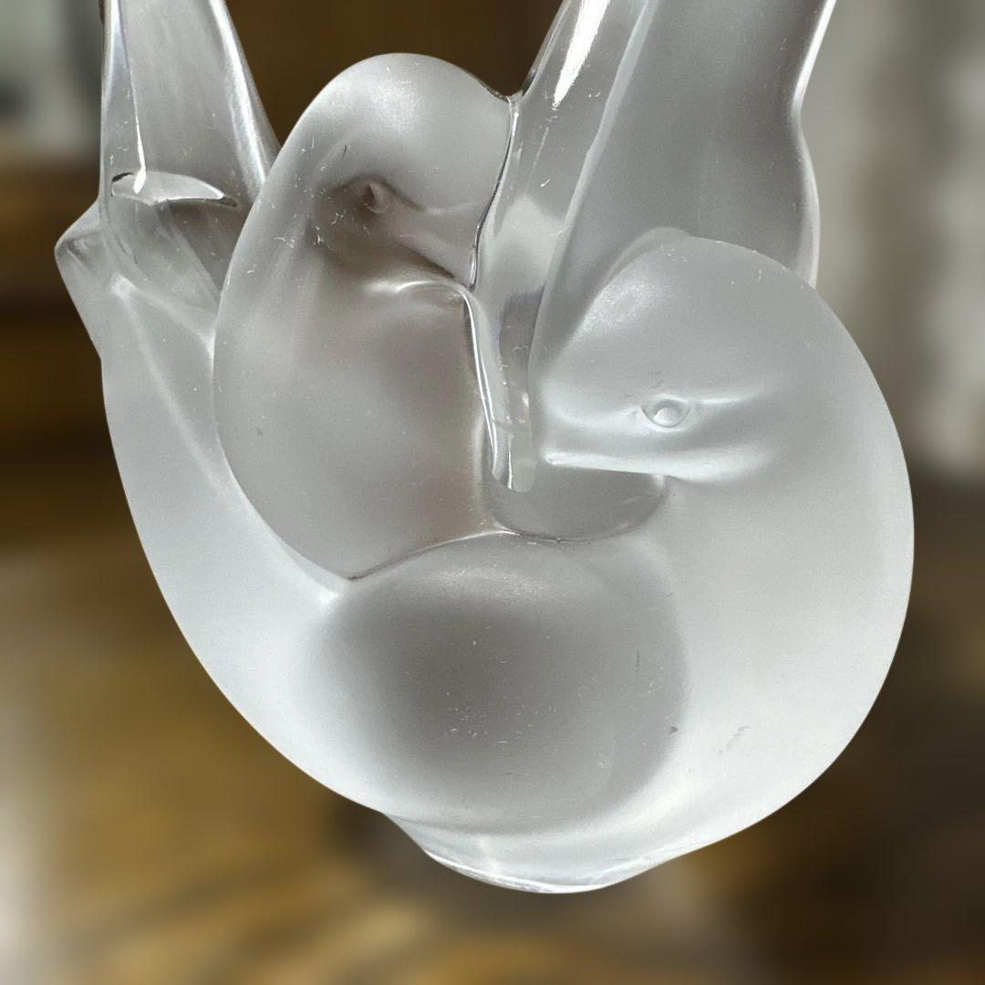 LALIQUE ラリック　花瓶　France 帝国ホテル　鳩　鳥