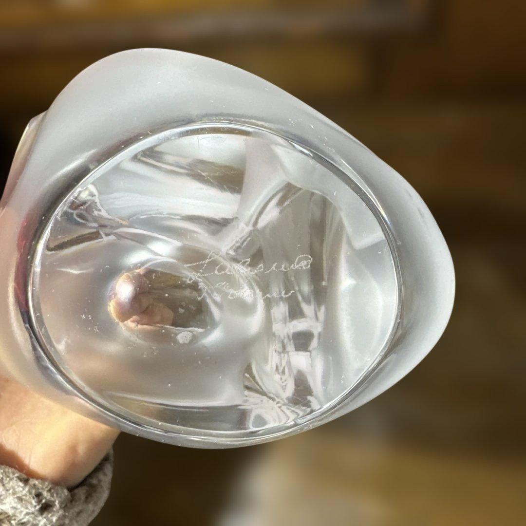 LALIQUE ラリック　花瓶　France 帝国ホテル　鳩　鳥