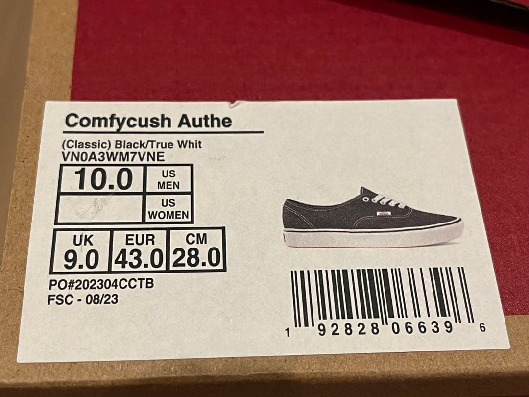靴 Vans ComfyCush Authentics US10