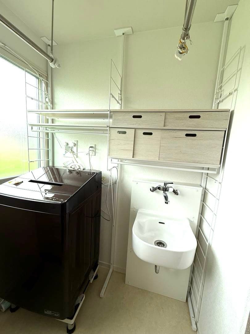 期間限定で値引き中！ニトリ　突っ張り壁面収納　Nポルダセット幅80㎝奥行約26㎝