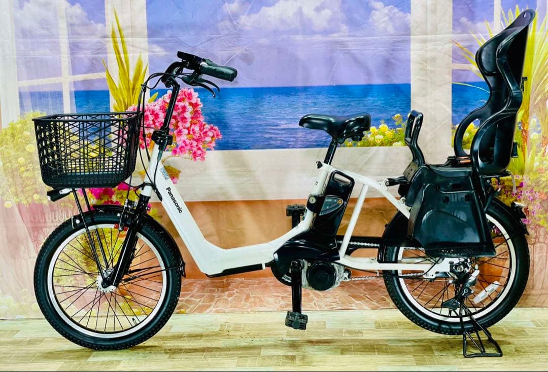 ギュットアニーズ⭐️13AH！パナソニック子供乗せ電動アシスト自転車Y2391