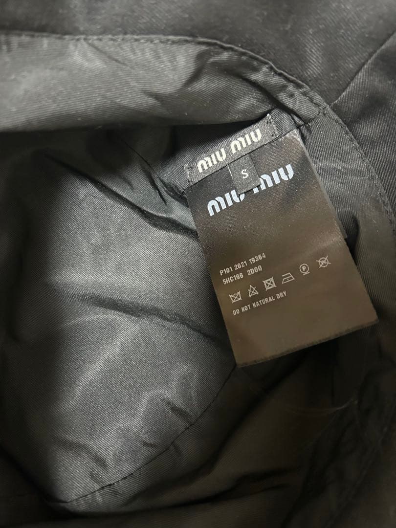 MIU MIU ピンク ドリルベースボールキャップ Sサイズ＋バケットハット