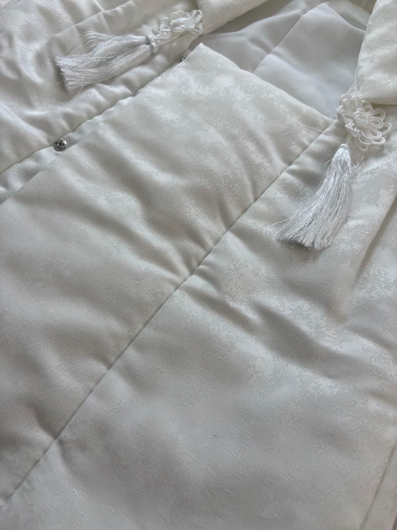 被布着 白・水色チェック 七五三　3歳男の子