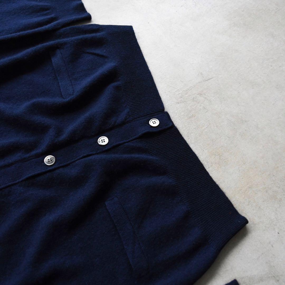 90s J.McLaughlin カシミアカーディガン ネイビー ヴィンテージ