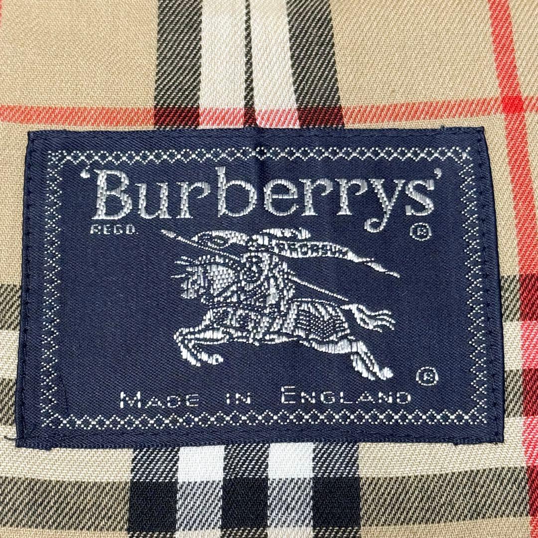 極上 ビンテージ バーバリー ステンカラーコート BURBERRY 襟裏チェック