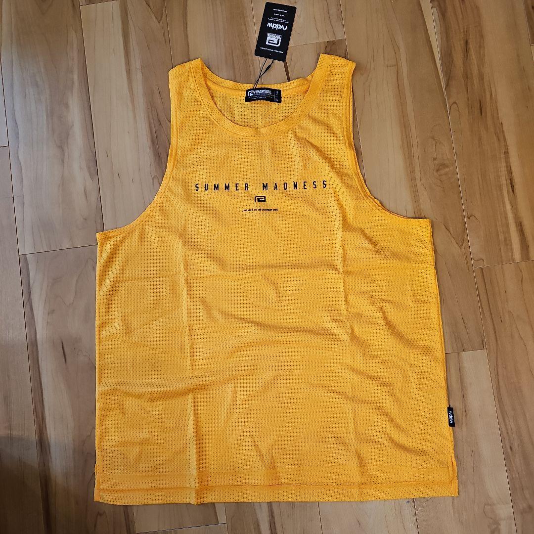 完売品　新品未使用　リバーサル　メッシュタンクトップ イエロー　XL