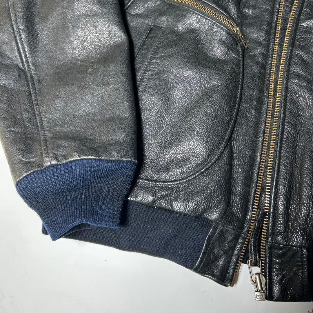 ウィルカーインダストリーズ　80s フライトジャケット　レザー B-37