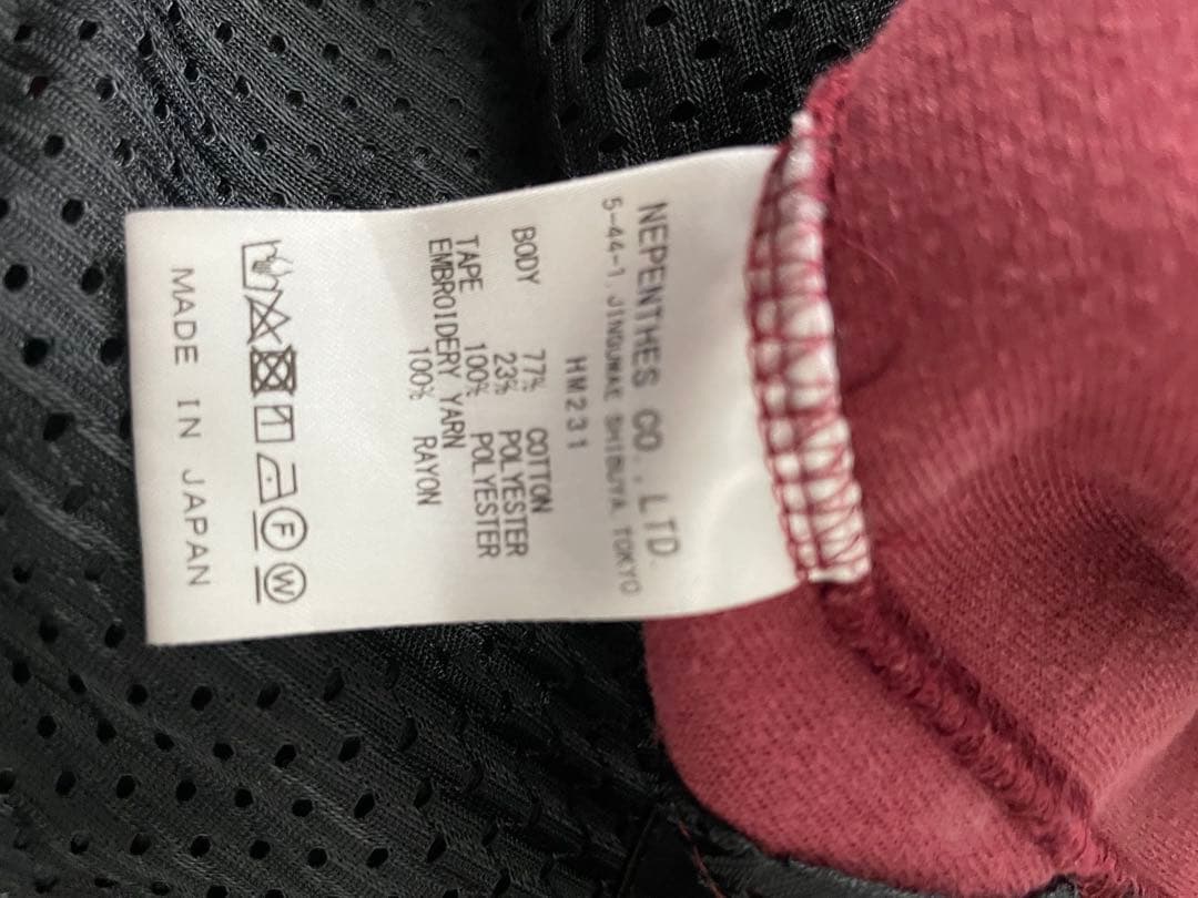 Needles ニードルス バーガンディ トラックパンツ ベロア Mサイズ