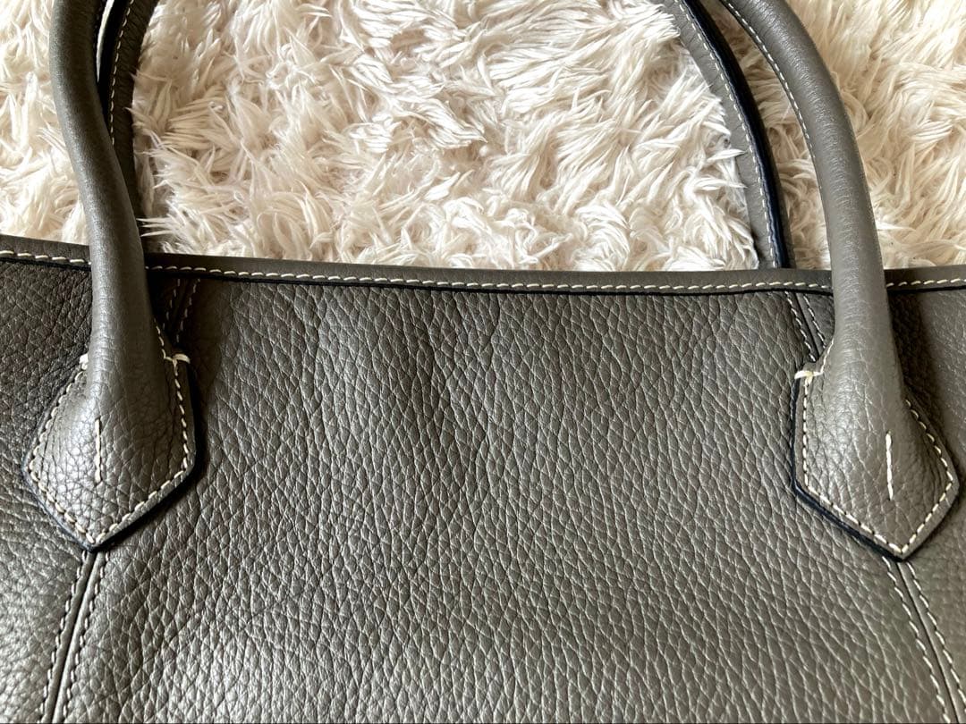 【美品】バーニーズニューヨーク トートバッグ グレー