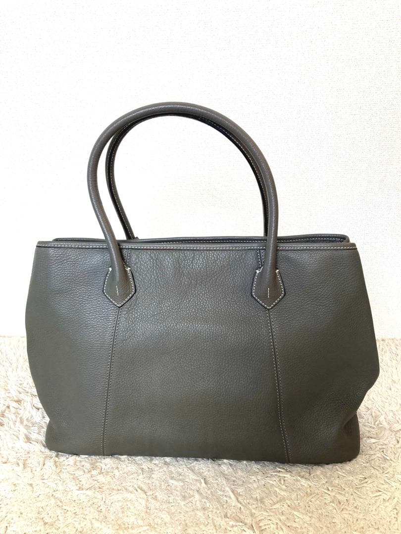 【美品】バーニーズニューヨーク トートバッグ グレー