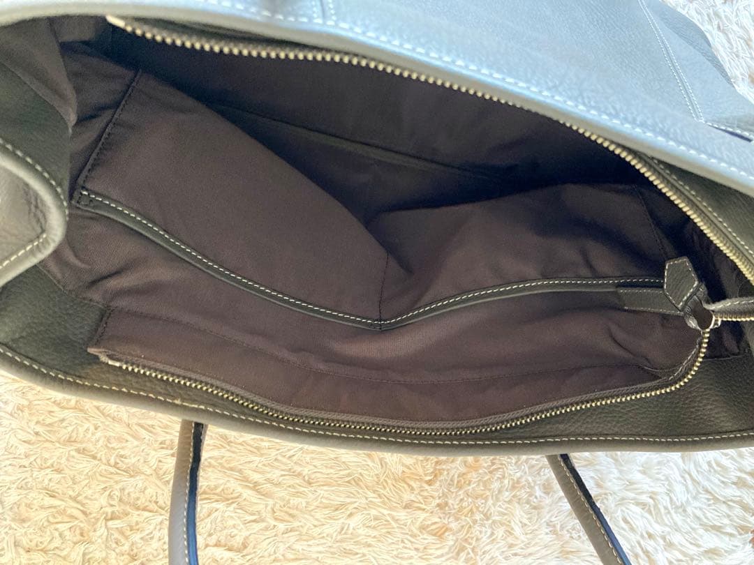 【美品】バーニーズニューヨーク トートバッグ グレー