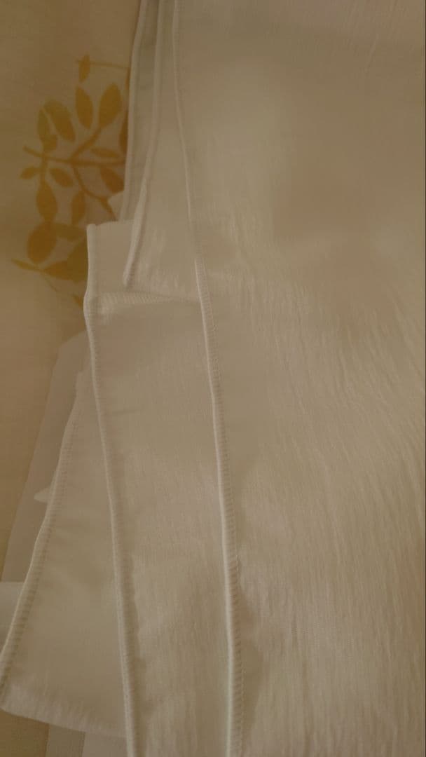 新品未使用 Nナチュレ レースカーテン 1.5倍ひだ UV加工 遮像 採光2枚