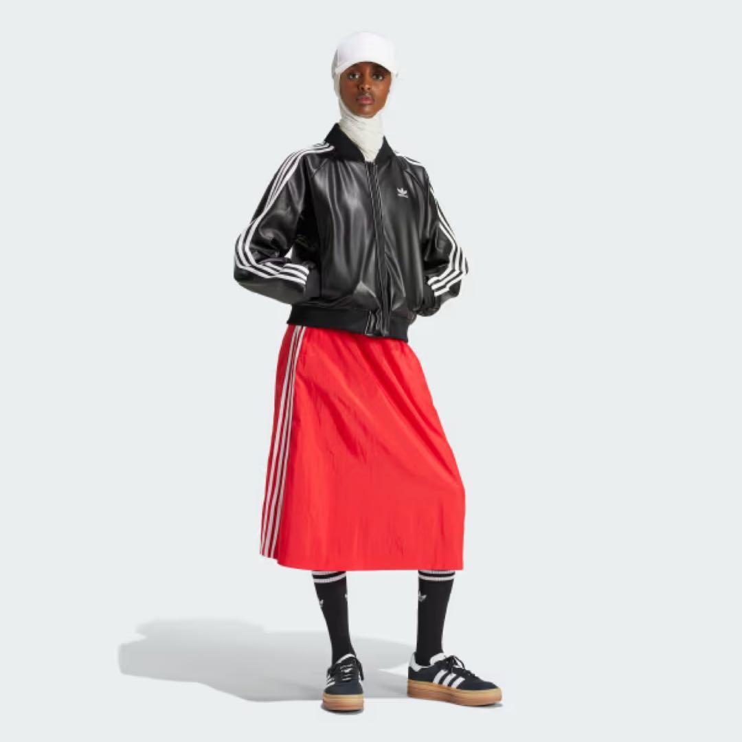 adidas オリジナルス　ブラック レザージャケット