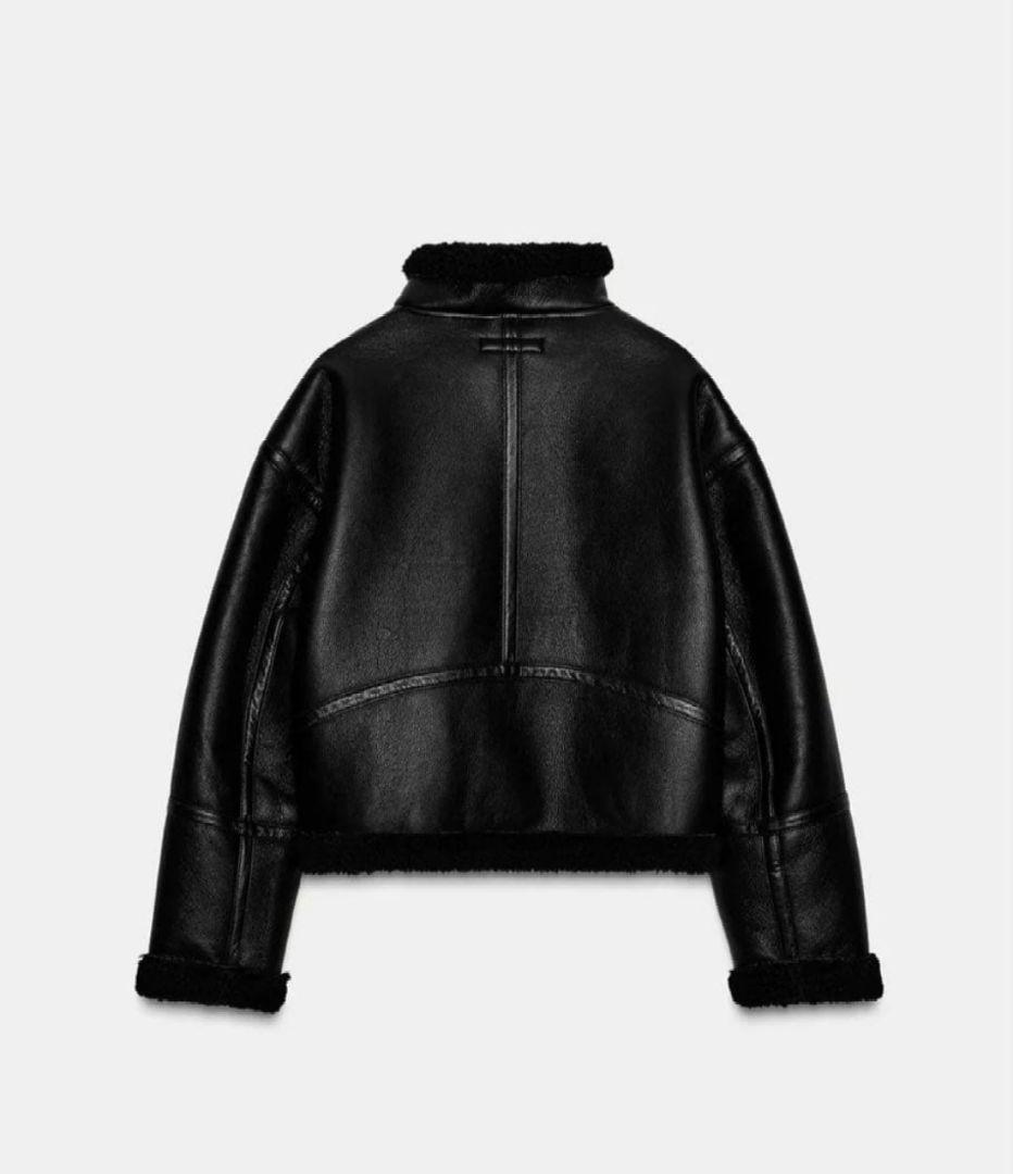 ZARA ダブルフェイスフェイクシープスキンジャケット　XS