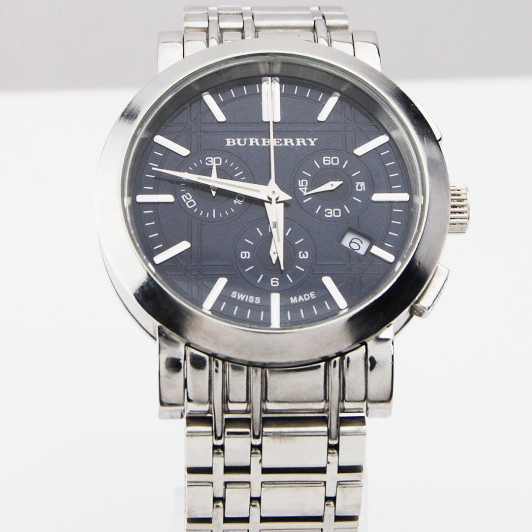 BURBERRY　バーバリー クロノグラフ　男性用 腕時計　稼働品