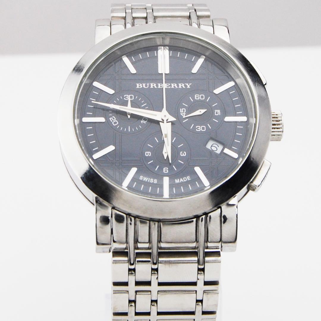 BURBERRY　バーバリー クロノグラフ　男性用 腕時計　稼働品