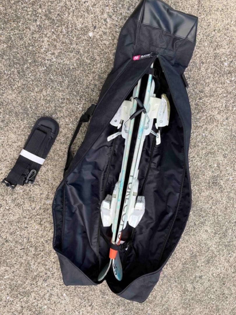 レディース用ショートスキー　ケース付き