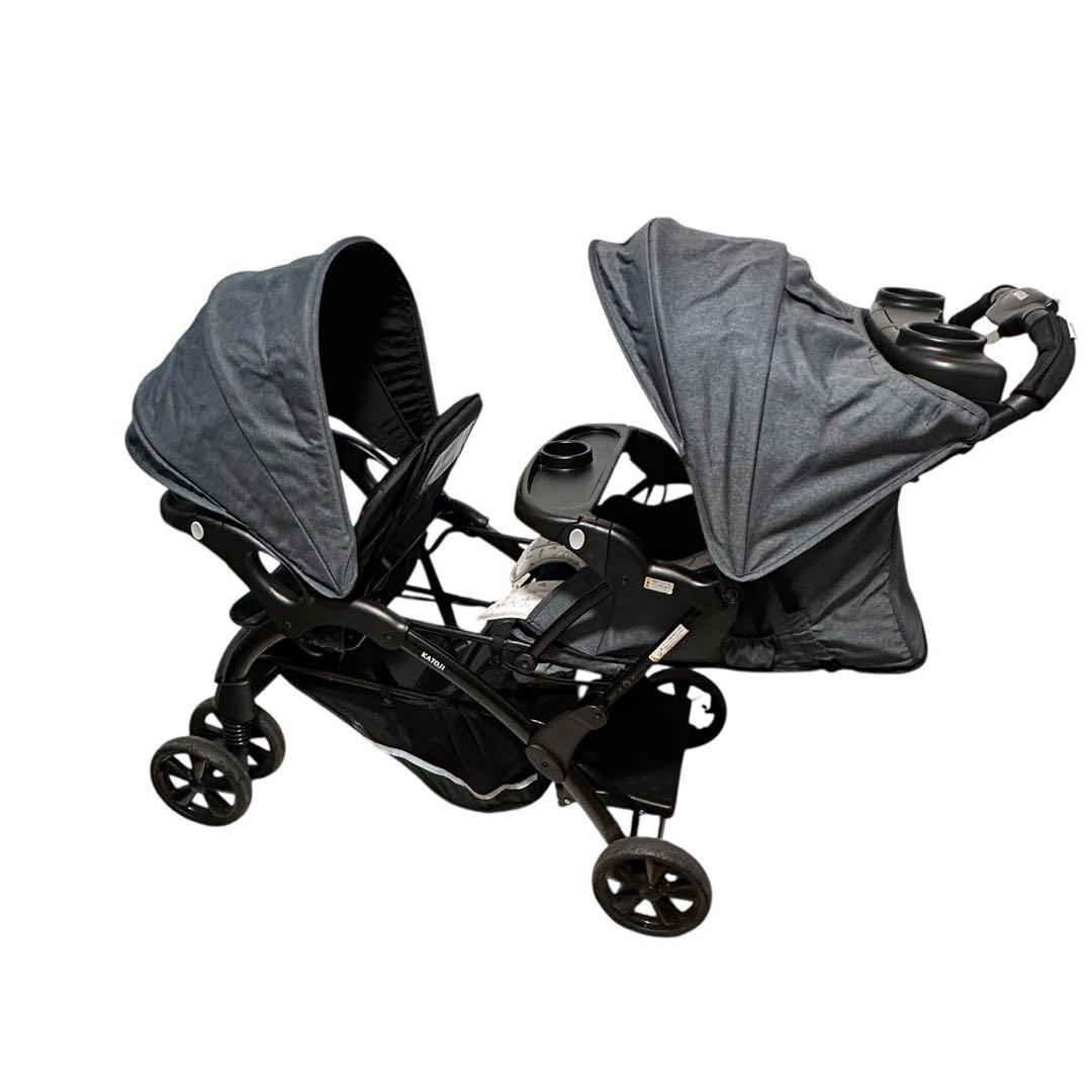 KATOJI カトージ 2人でゴーDX ベビーカー 新品レインカバー付き