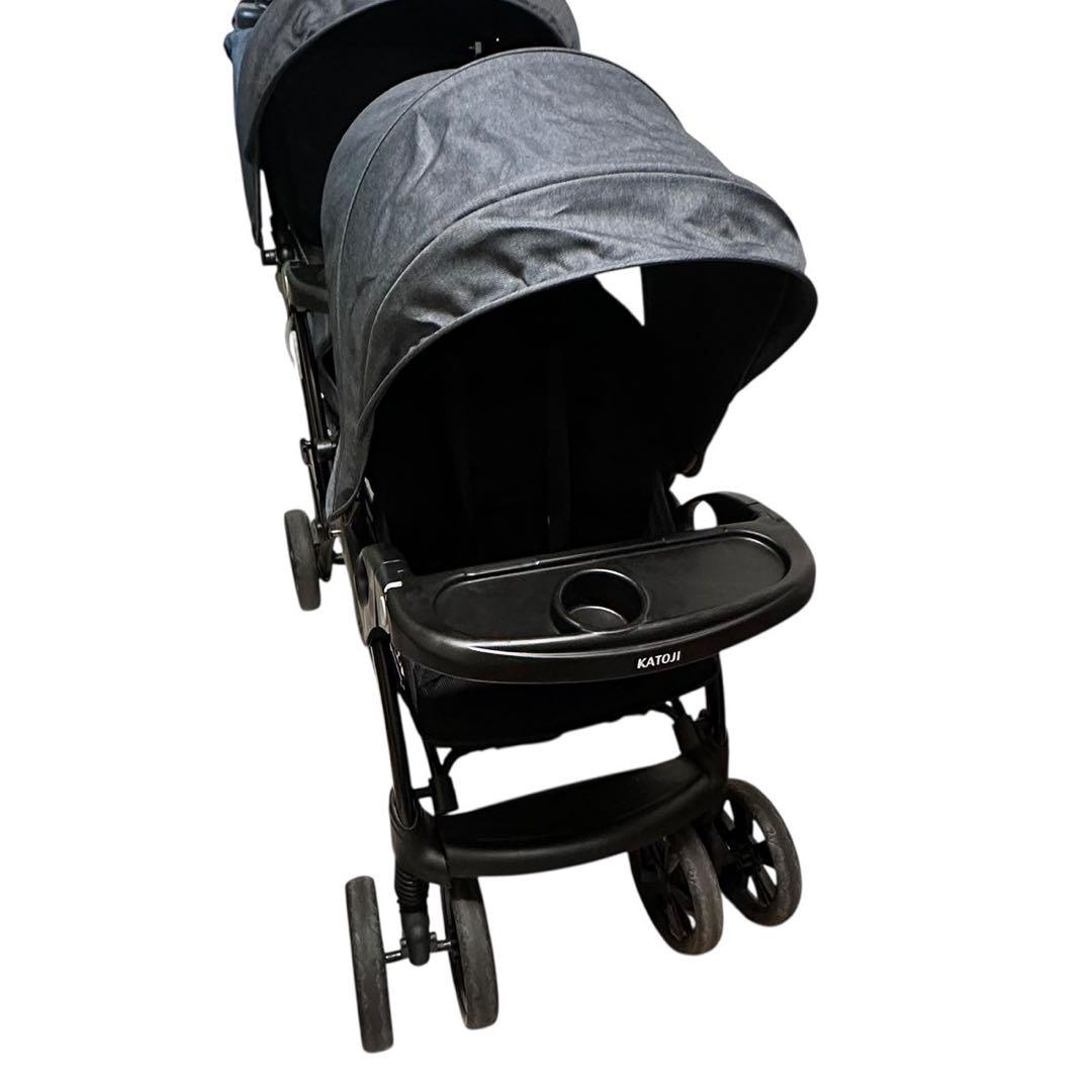 KATOJI カトージ 2人でゴーDX ベビーカー 新品レインカバー付き