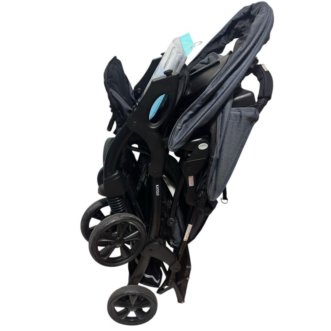 KATOJI カトージ 2人でゴーDX ベビーカー 新品レインカバー付き