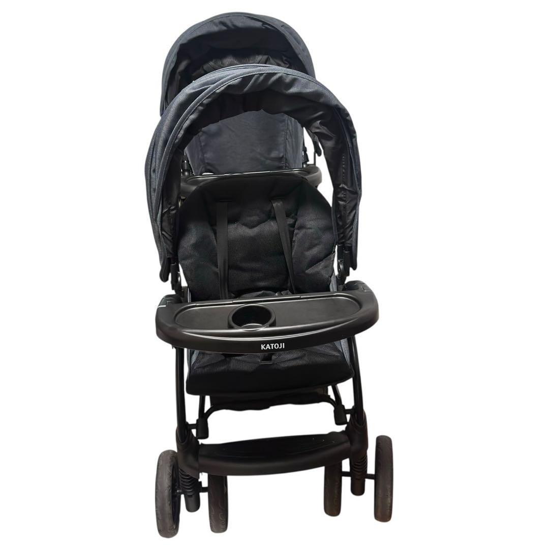 KATOJI カトージ 2人でゴーDX ベビーカー 新品レインカバー付き