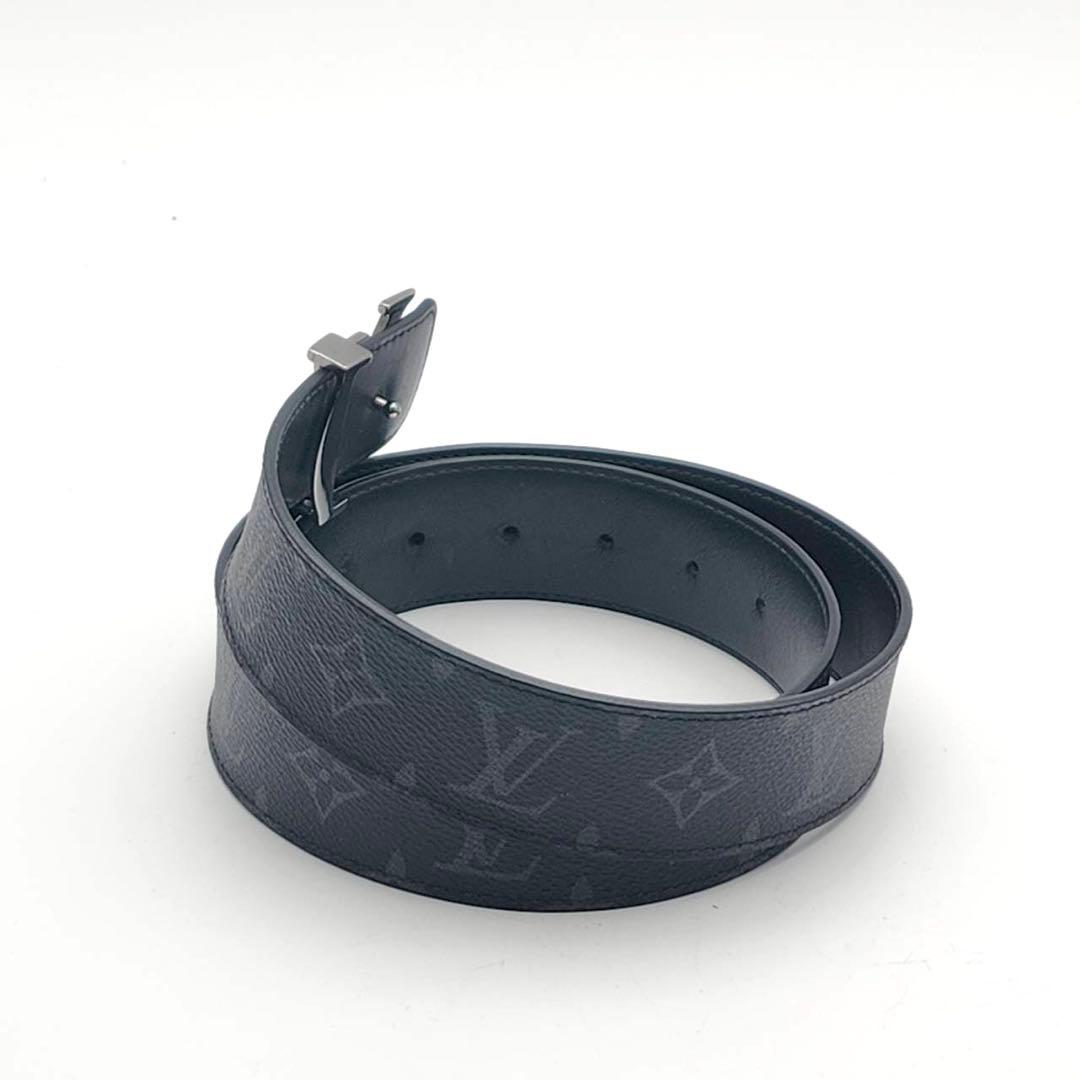 ルイヴィトン サンチュール モノグラム　ブラック　LVイニシャル　ベルト　付属品