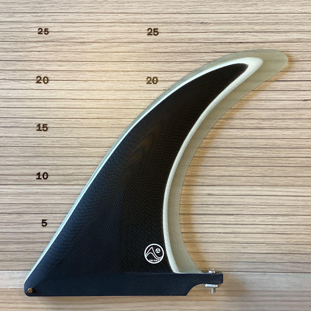 新品未使用シングルフィン9インチ　ブラック、 スクリュー付き