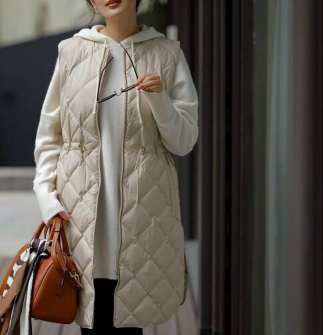 定価14990円　UNFILO　TAION　ジレ　キルティング　ダウンベスト　M