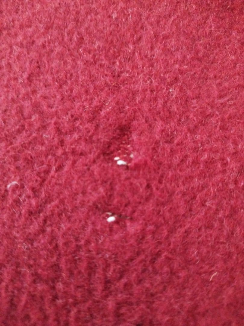 ビキューナ 毛布（希少）薄茶＆えんじ色