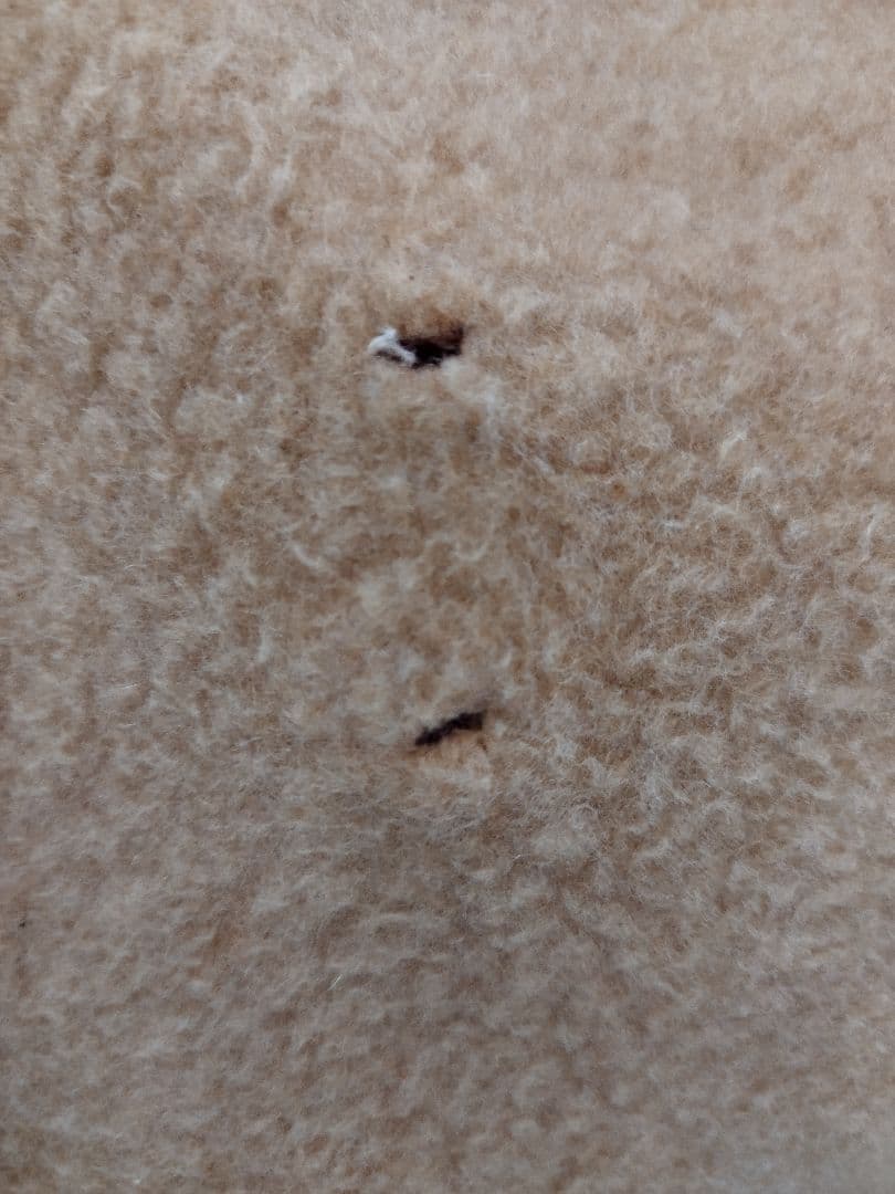 ビキューナ 毛布（希少）薄茶＆えんじ色