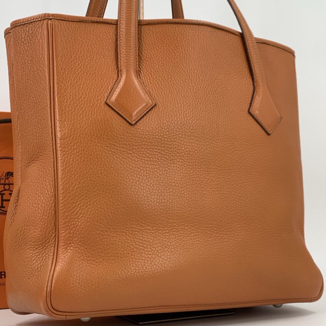 極美品 エルメス ヴィクトリア カバス 32 トートバッグ トリヨンクレマンス