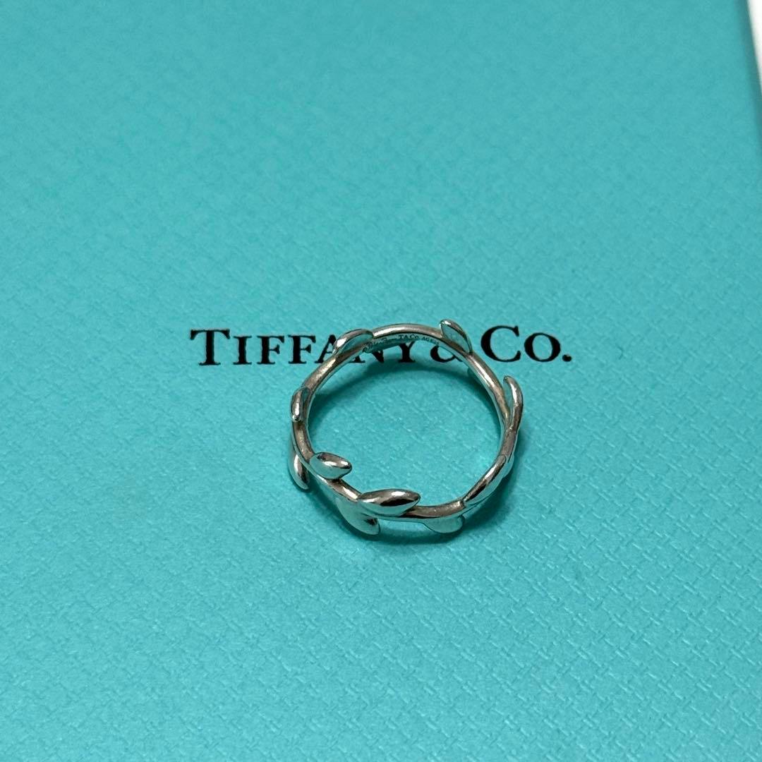 美品 ティファニー リング オリーブ リーフ シルバー 925 11号