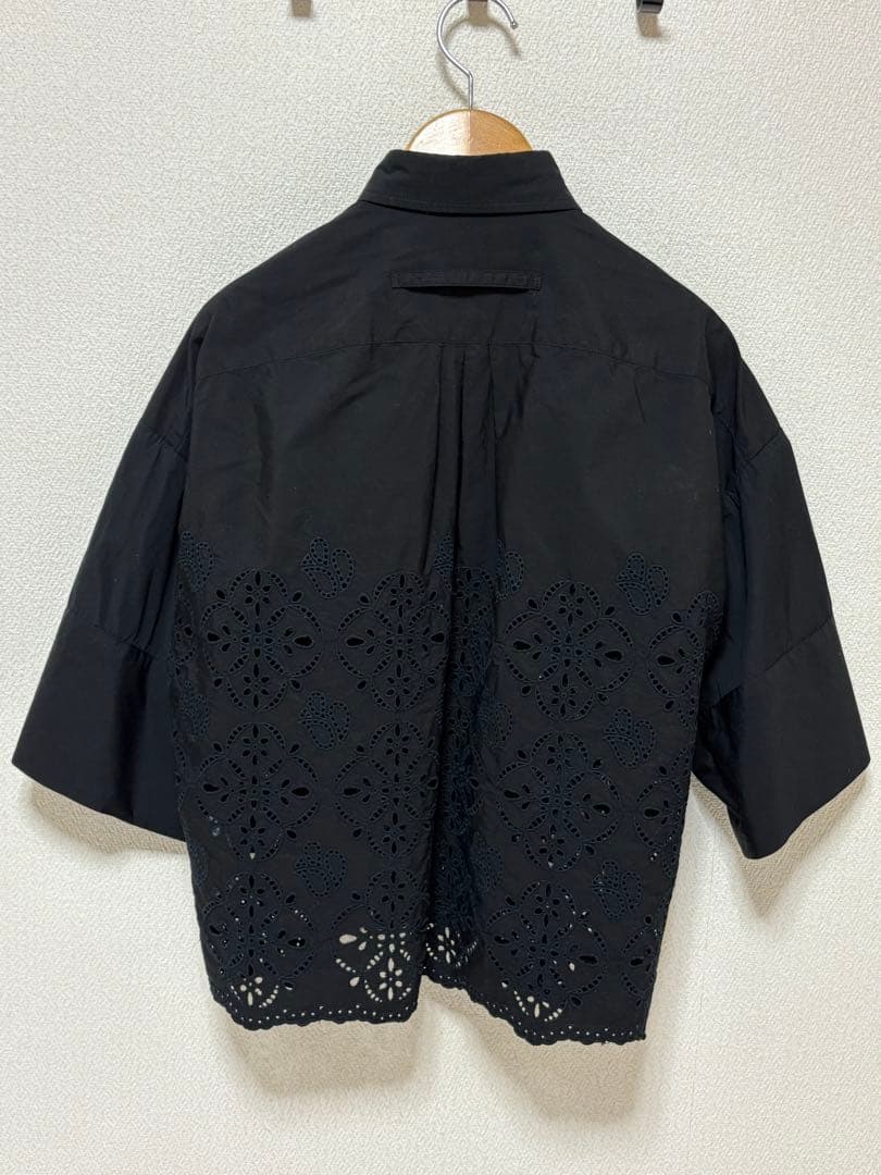 〈TICCA〉シャツブラウス　レースカットワーク