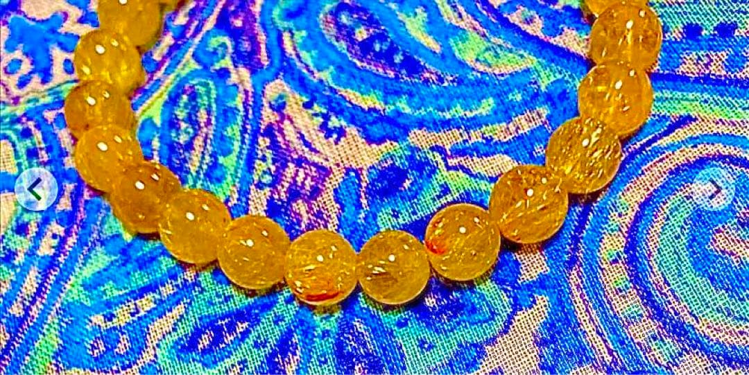 金運爆上げ　特別祈祷　世界的な金運アップ！５mm珠　高級ルチルクォーツ　高野山