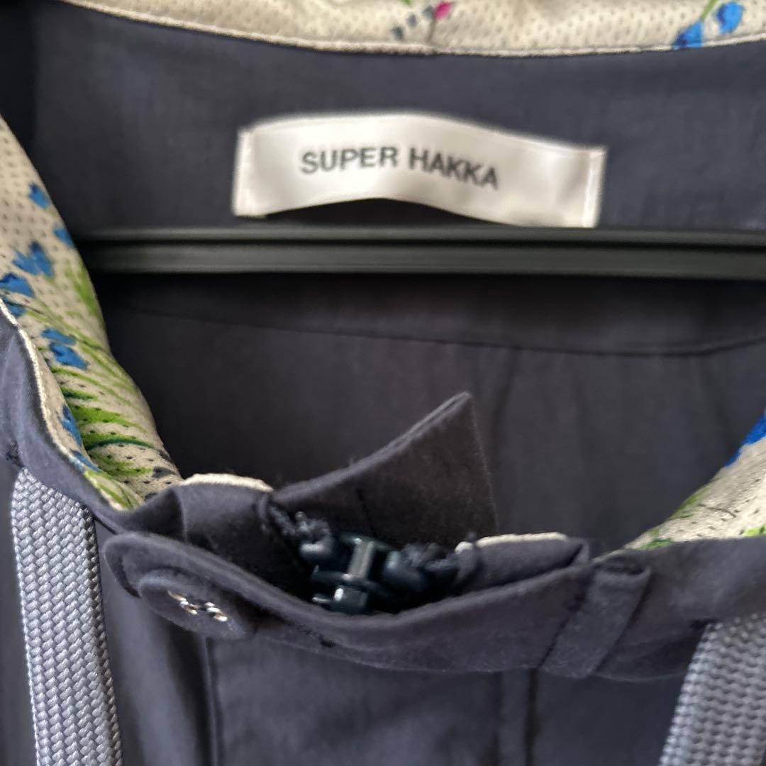 SUPER HAKKA フード付きネイビーコート