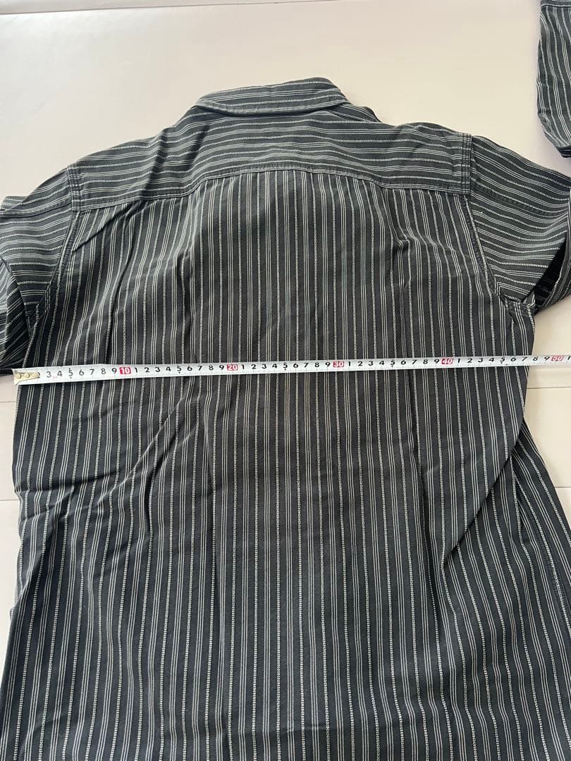 RRL ダブルアールエル 長袖ストライプシャツ ボタン