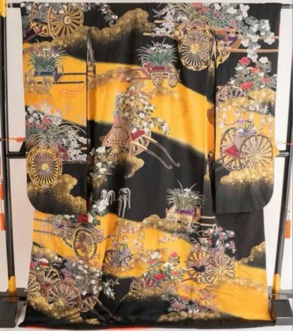 d*7様 引振袖 振袖 黒