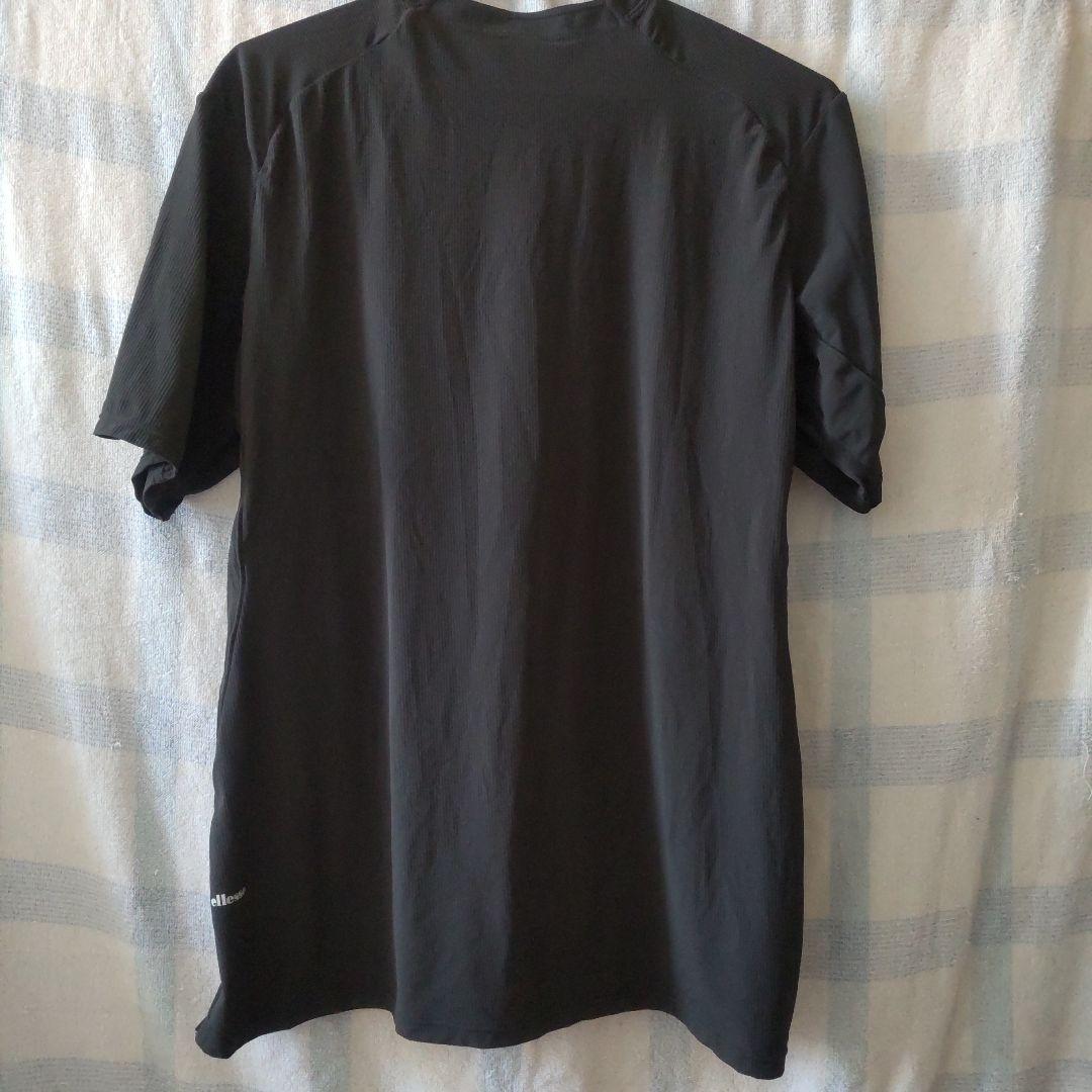 ellesse メンズ　テニスウェア上下セット　ブラック　グレー　L