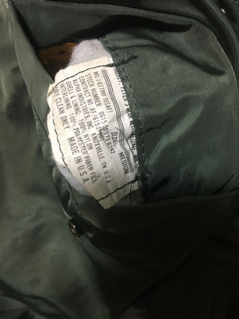 アルファ　alpha ma1 usa M セージ　米国製　90s