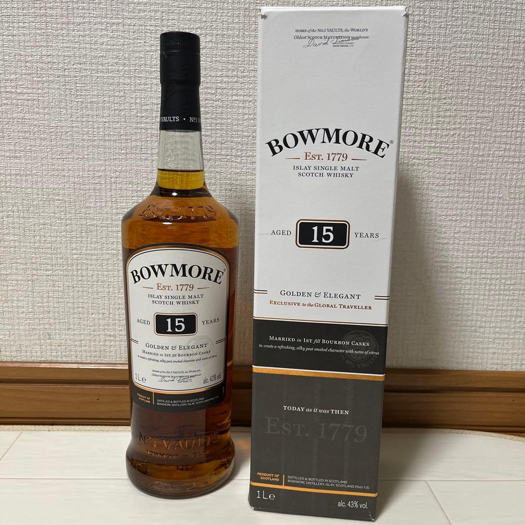 BOWMORE 15年 スコッチウイスキー 1L 43%