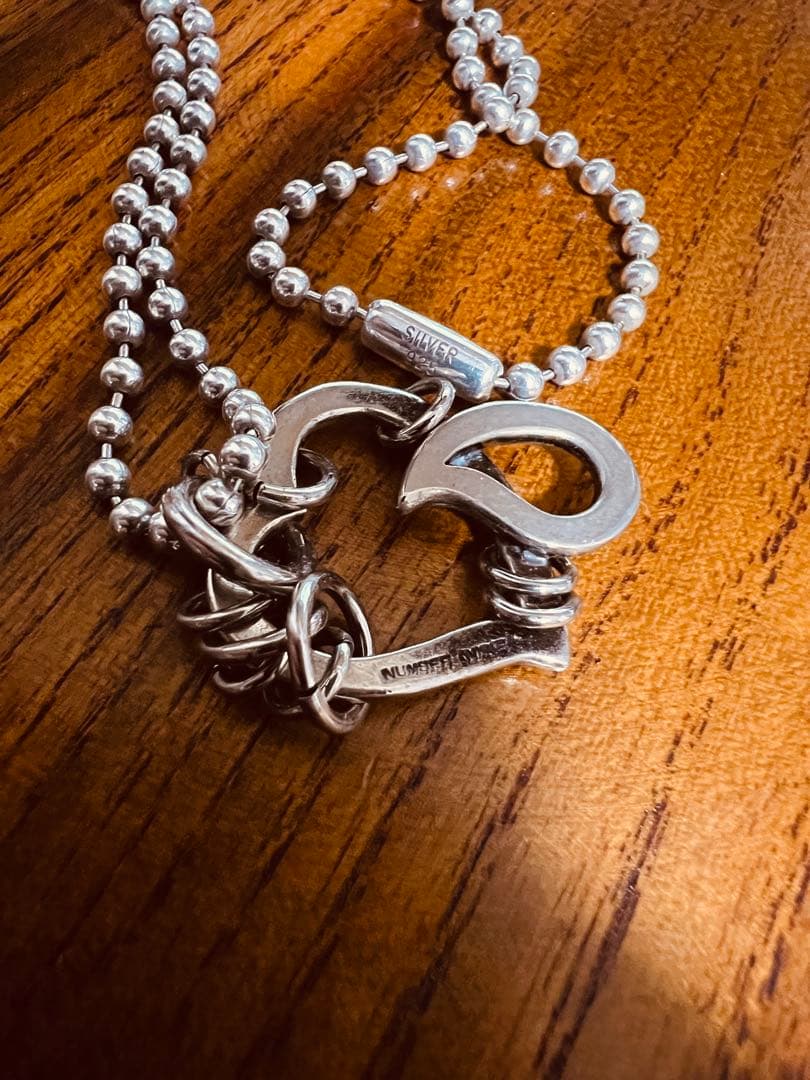 NUMBER (N)INE 03aw カート期 ハート涙 ペンダント ネックレス