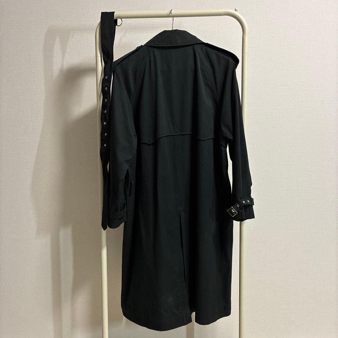 ラルフローレン　ブラック トレンチコート　イタリー製　ビンテージ