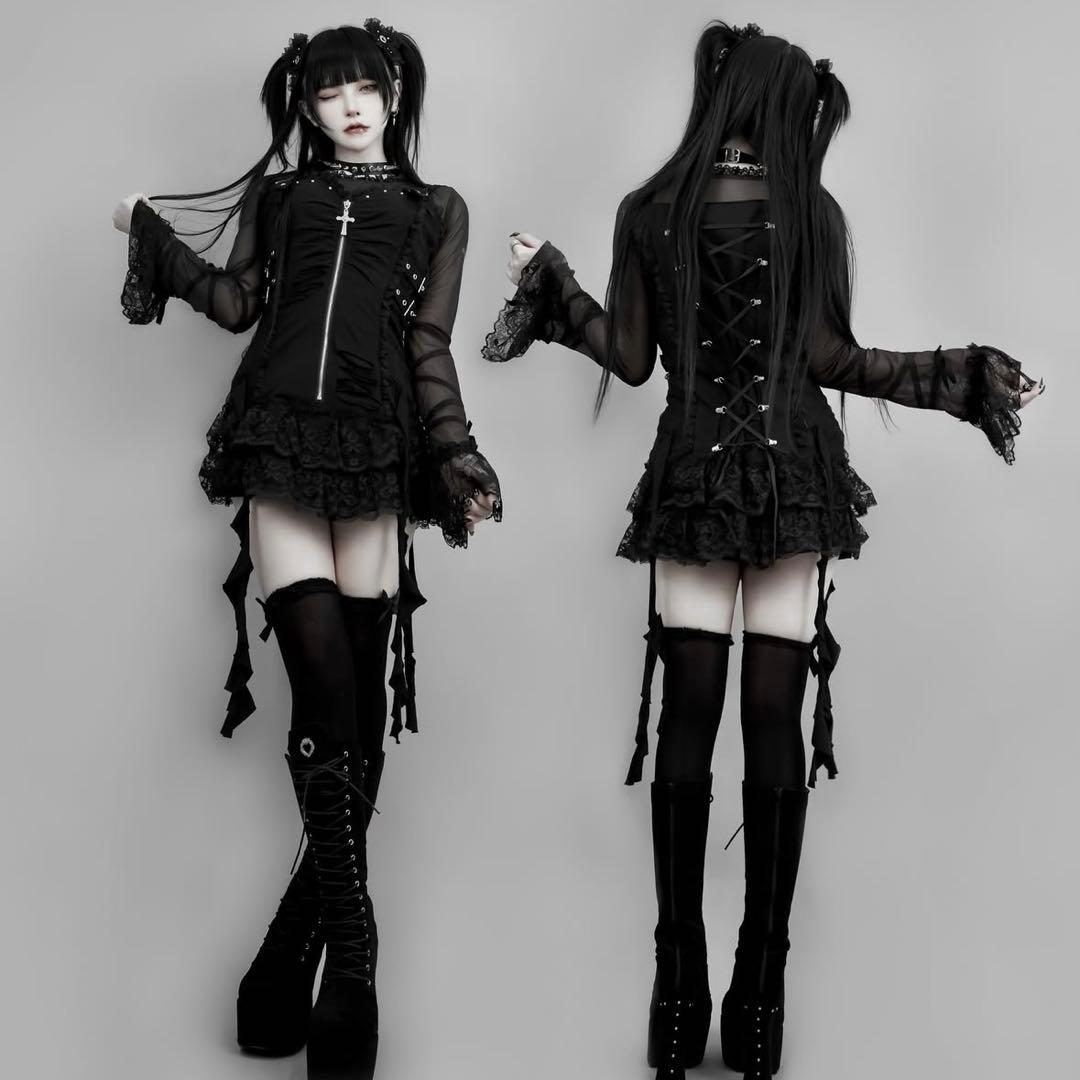 ♡ DimMoire ドレス＆インナー SET Black