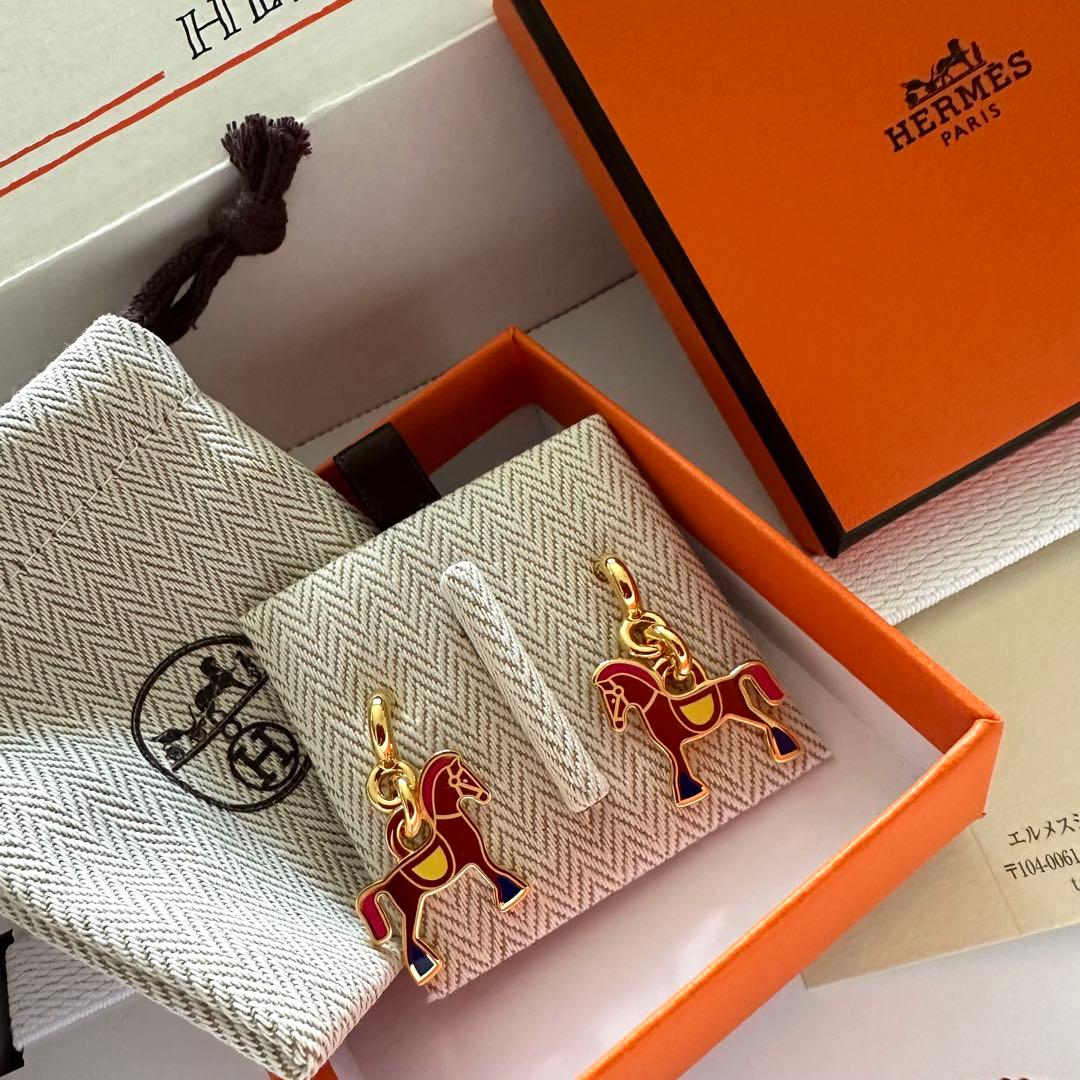 2026午年に！【希少】HERMES シュヴァル グランド パラード ピアス