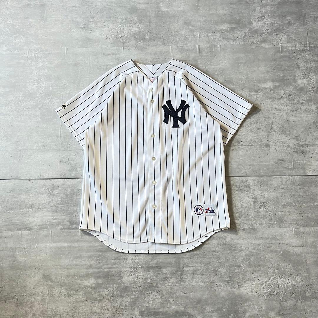 【usa製、松井秀喜#55】Majestic MLBヤンキースゲームシャツ野球